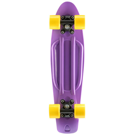 Xootz Kids Retro Plastic Complete Cruiser Skateboard - Purple