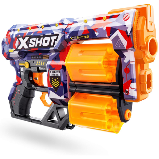 X-Shot Skins: Dread -  Malice Blaster with 12 Darts by ZURU