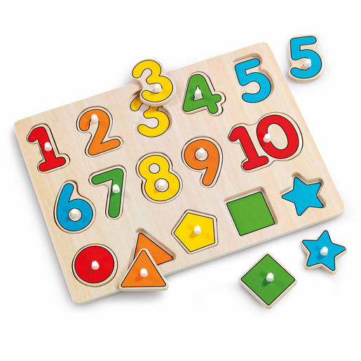 Woodlets Lift & Look Numbers Puzzle