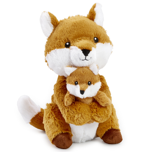 Snuggle Buddies Mummy and Baby Fox Soft Toy