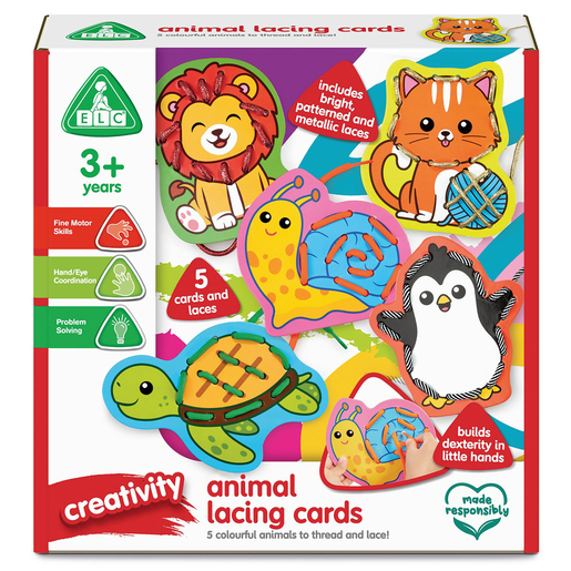 Early Learning Centre Card Lacing Animals Playset