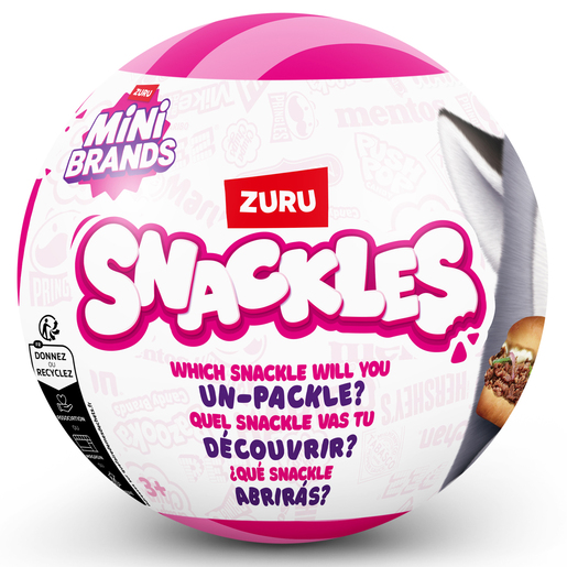 Mini Brands Small 14cm Snackles Series 1 Wave 2 by ZURU (Styles Vary)