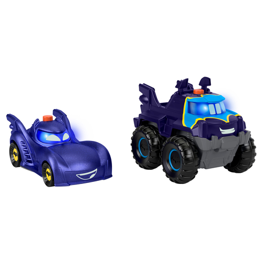 Fisher-Price DC Batwheels - Bam the Batmobile and Buff Light-Up Racers