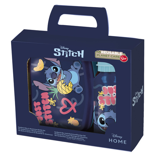 Stitch Lunch Box and Water Bottle
