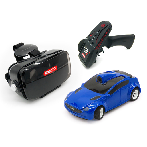 Kobotix Real Racer First Person View RC Car with Headset - Blue