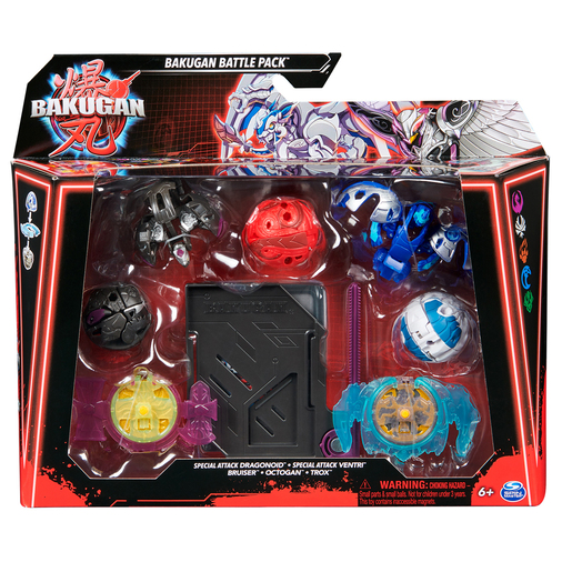 Bakugan Battle Pack - Special Attack Dragonoid and Ventri Figures