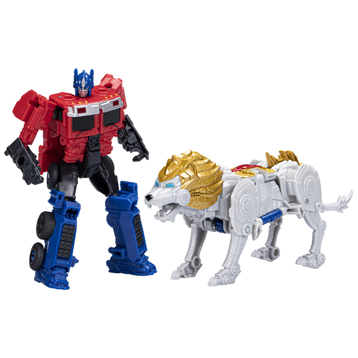 Transformers Rise of the Beasts Beast Combiners - Optimus Prime and Lionblade Figures