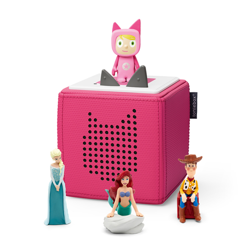 tonies Toniebox with 3 Disney Audio Character Bundle - Pink