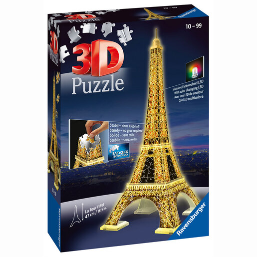 Image of Ravensburger Night Edition Eiffel Tower with Lights