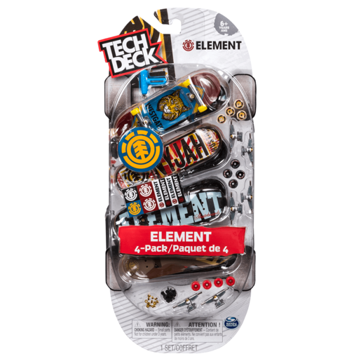 Tech Deck 96mm Fingerboards 4 Pack (Styles Vary)