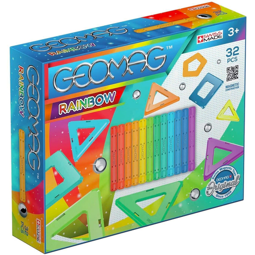 Geomag Rainbow Magnetic Construction Set - 32 Pieces