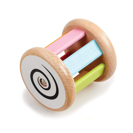 Image of Early Learning Centre Wooden Jingle and Roll Rattle