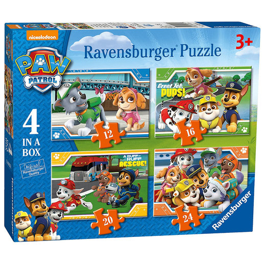 Image of Ravensburger 4 in a Box Jigsaw Puzzles - Paw Patrol