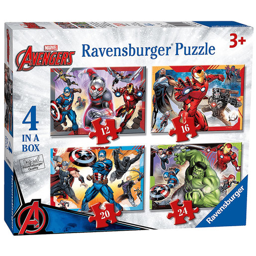 Ravensburger 4 in a Box Jigsaw Puzzles - Marvel Avengers