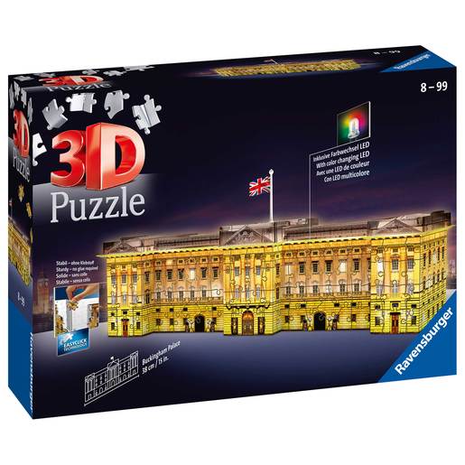 Ravensburger Buckingham Palace - Night Edition 3D Jigsaw Puzzle - 216pc