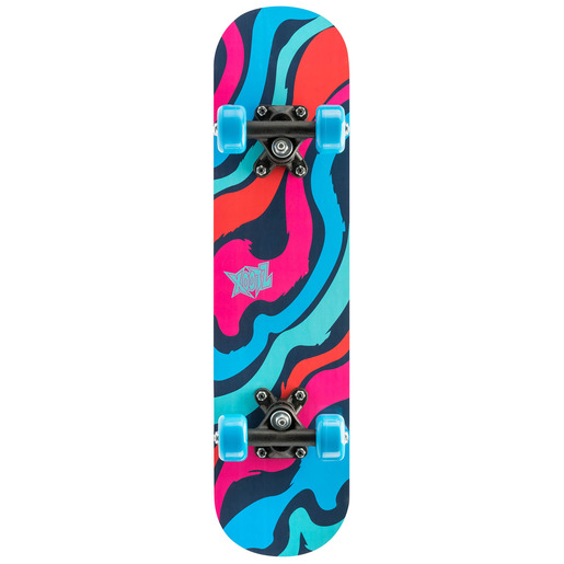 Xootz Skateboard 24 inch Bright Swirl