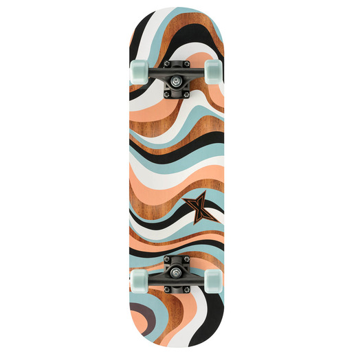 Xootz Skateboard 28 inch Neutral Swirl