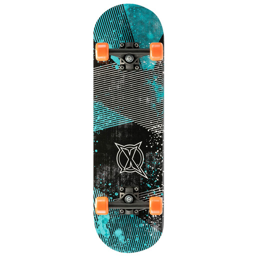Image of Xootz Skateboard 28 inch Blue Graphic