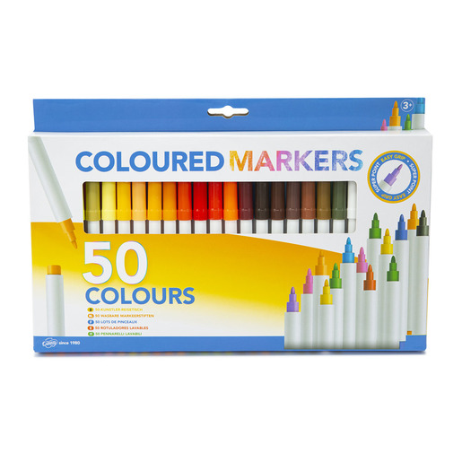 Super Tips Washable Marker Pens 50pk (Colours Vary)