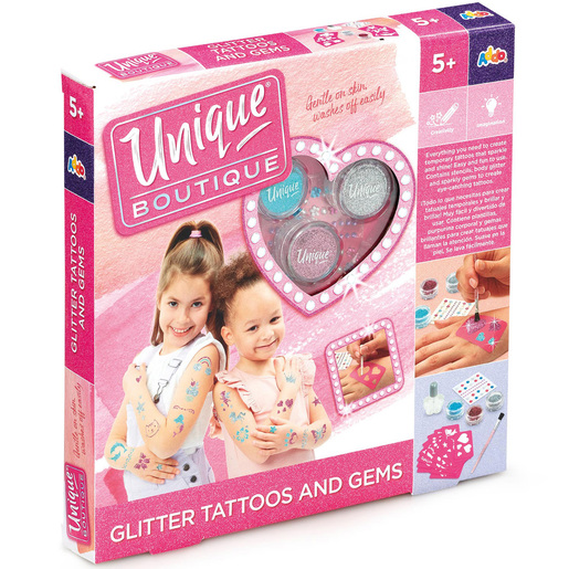Unique Boutique Glitter Tattoos and Gems