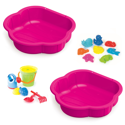 Dolu Water and Sand Pit with Accessories - Pink