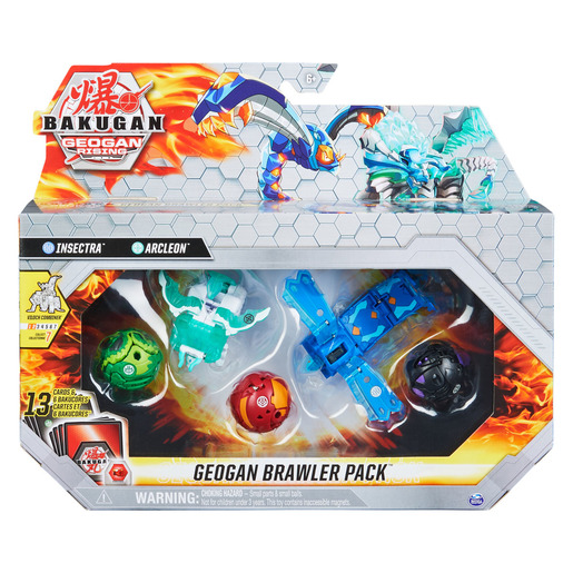 Bakugan Geogan Brawler 5 Pack Figures - Insectra & Arcleon