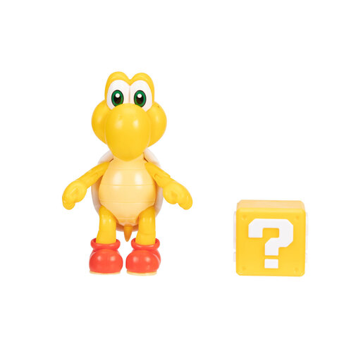 Super Mario 4' Figure - Red Koopa Troopa with Question Block