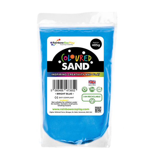 Image of Rainbow Eco Play: Bright Sand Pouch 485G - Blue