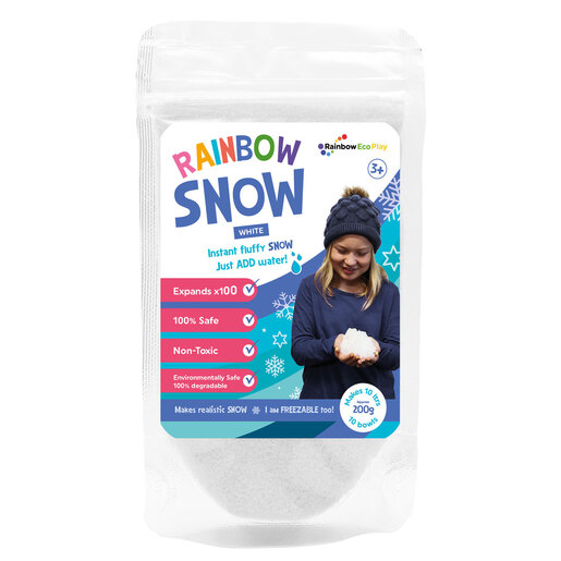 Rainbow Eco Play: Snow Sand 200g - White