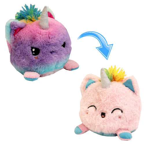 Reversaplush Rainbow Unicorn Reversible Soft Toy