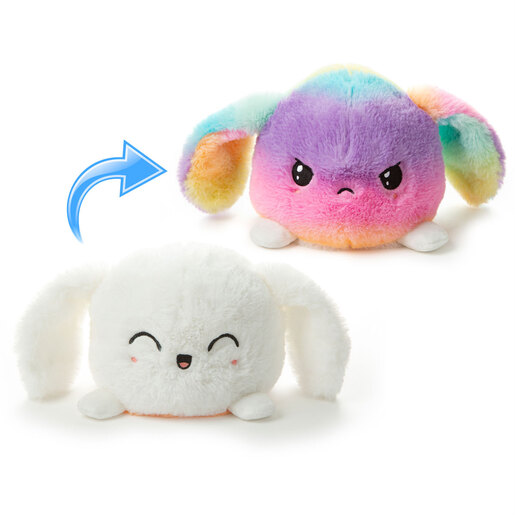 Image of Reversaplush Rainbow Bunny Reversible Soft Toy