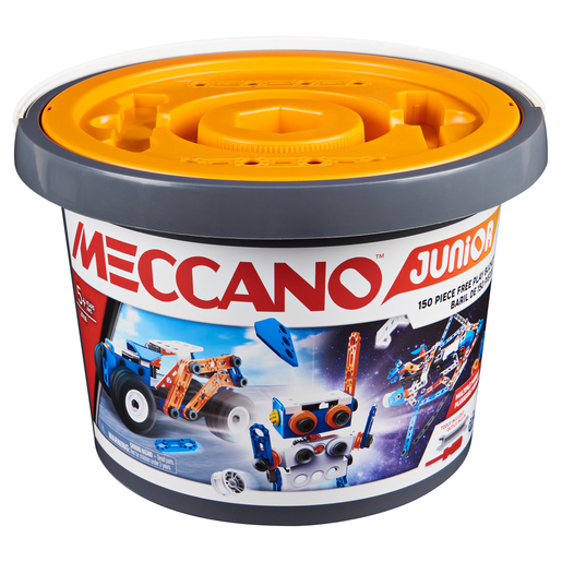 Meccano Junior Free Play Bucket STEM 150 Pieces 20106