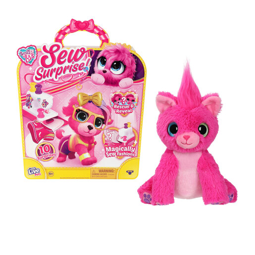 Little Live Pets Scruff-a-Luvs Sew Surprise Plush Pink Pet