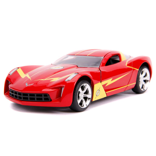 Hollywood Rides 1:32 Diecast -The Flash 2009 Chevy Corvette Stingray Car