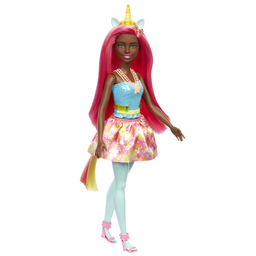 Barbie Dreamtopia Unicorn Doll with Red and Yellow Hair