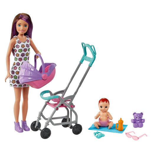 Barbie Brunette Skipper Babysitters Inc Dolls and Playset