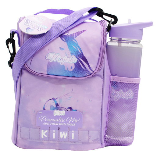 Majestic Customisable Unicorn Lunch Bag with Water Bottle
