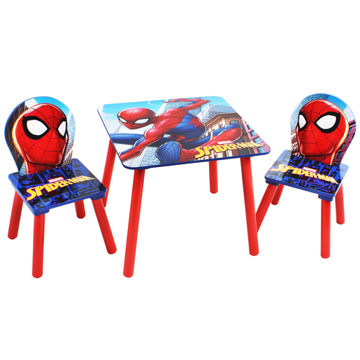 Spider-Man Wooden Table and 2 Chairs Set
