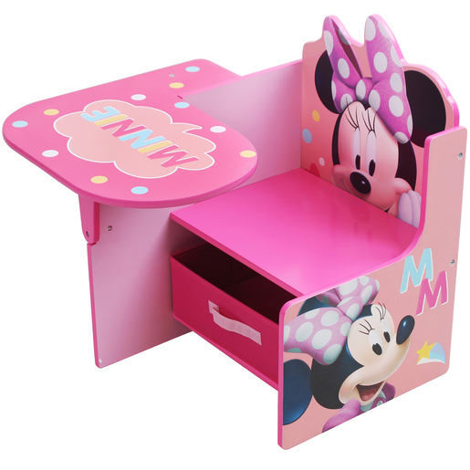 Minnie Mouse Chair Desk with Storage Bin