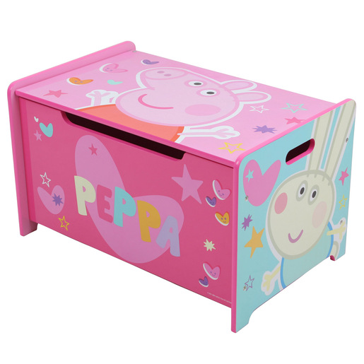 Peppa Pig Deluxe Wooden Toy Box and Bench