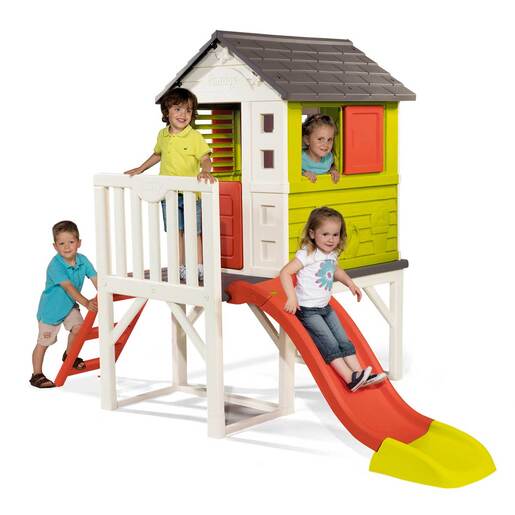 Smoby Playhouse and Slide on Stilts