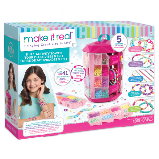 Make It Real 5-in-1 Activity Tower Craft Set