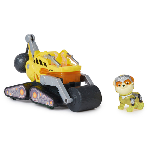 Paw Patrol The Mighty Movie - Rubble Cruiser Vehicle and Figure