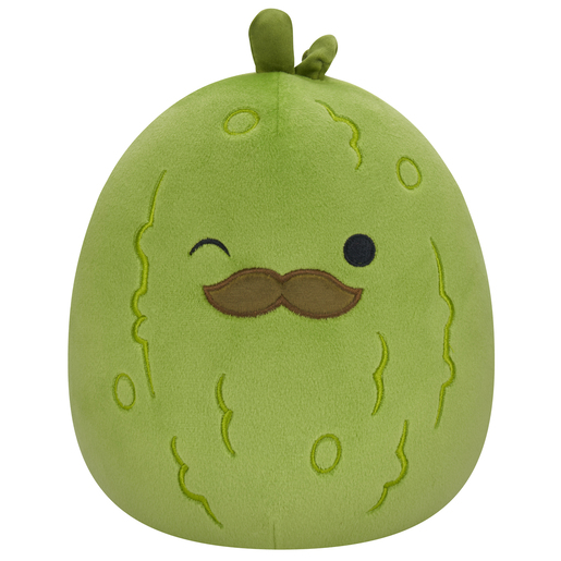 Original Squishmallows 7.5' Soft Toy - Charles the Pickle with Mustache