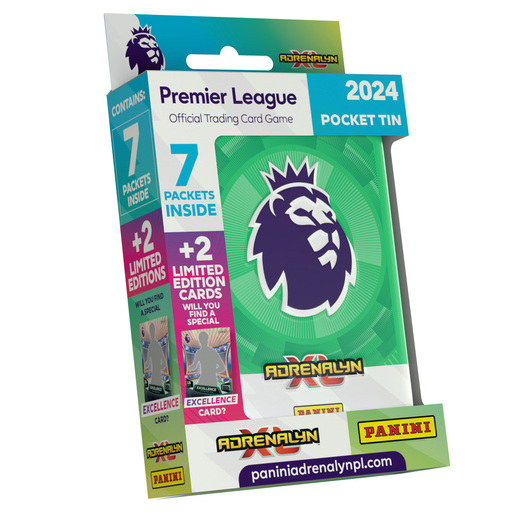 Panini Premier League 2024 Adrenalyn XL Pocket Tin (Styles Vary)