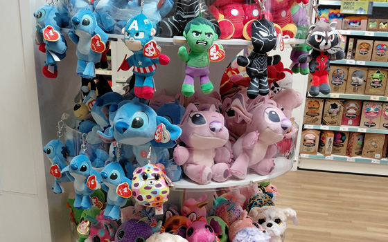 Beanie Boo close up in The Entertainer store