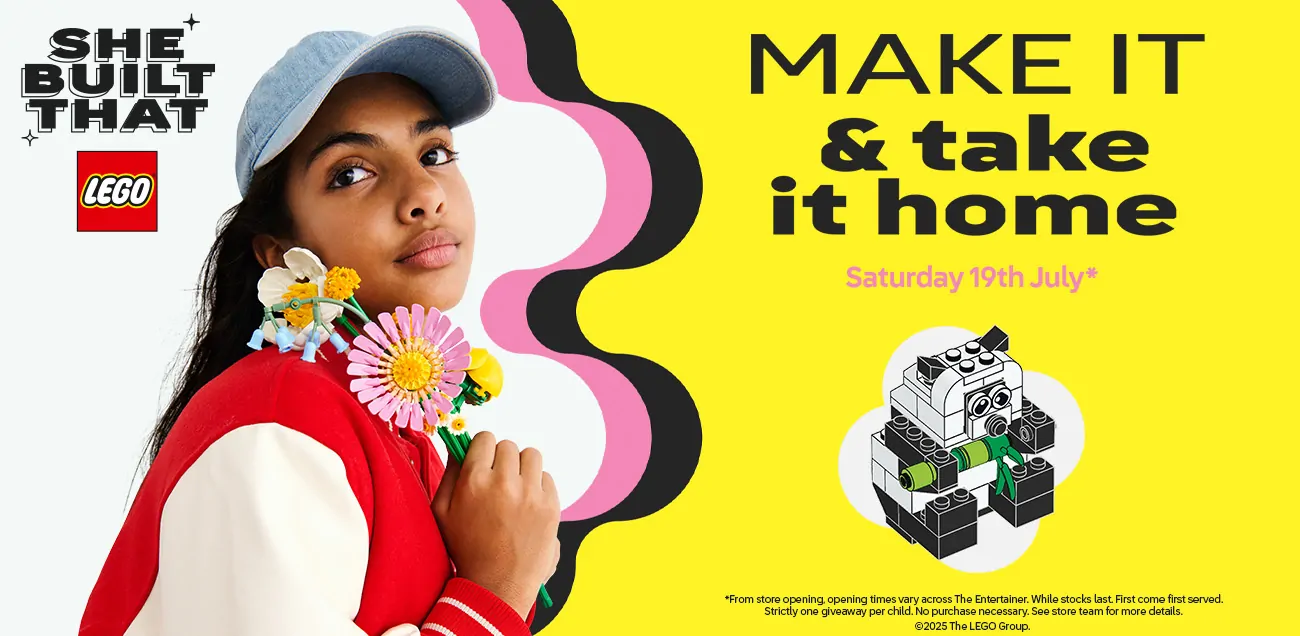 LEGO make and take on Saturday 19th July 2025