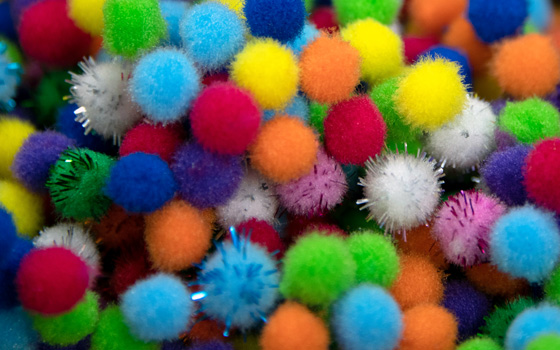 Lots of pom poms