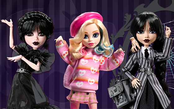 Monster High Wednesday collab dolls