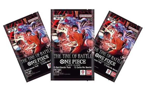 One Piece booster card in their packets